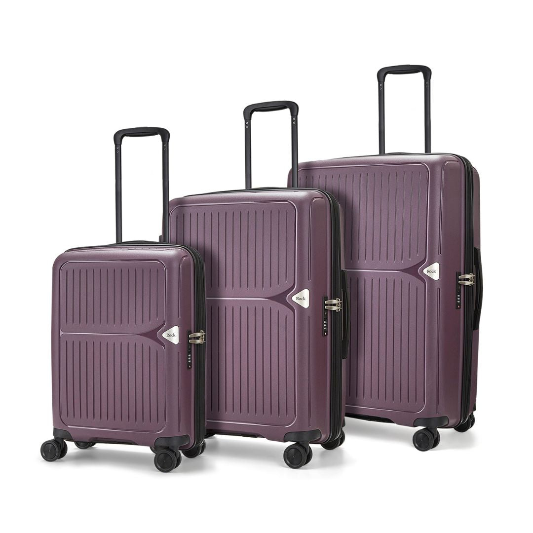 Vancouver Set of 3 Suitcases in Purple