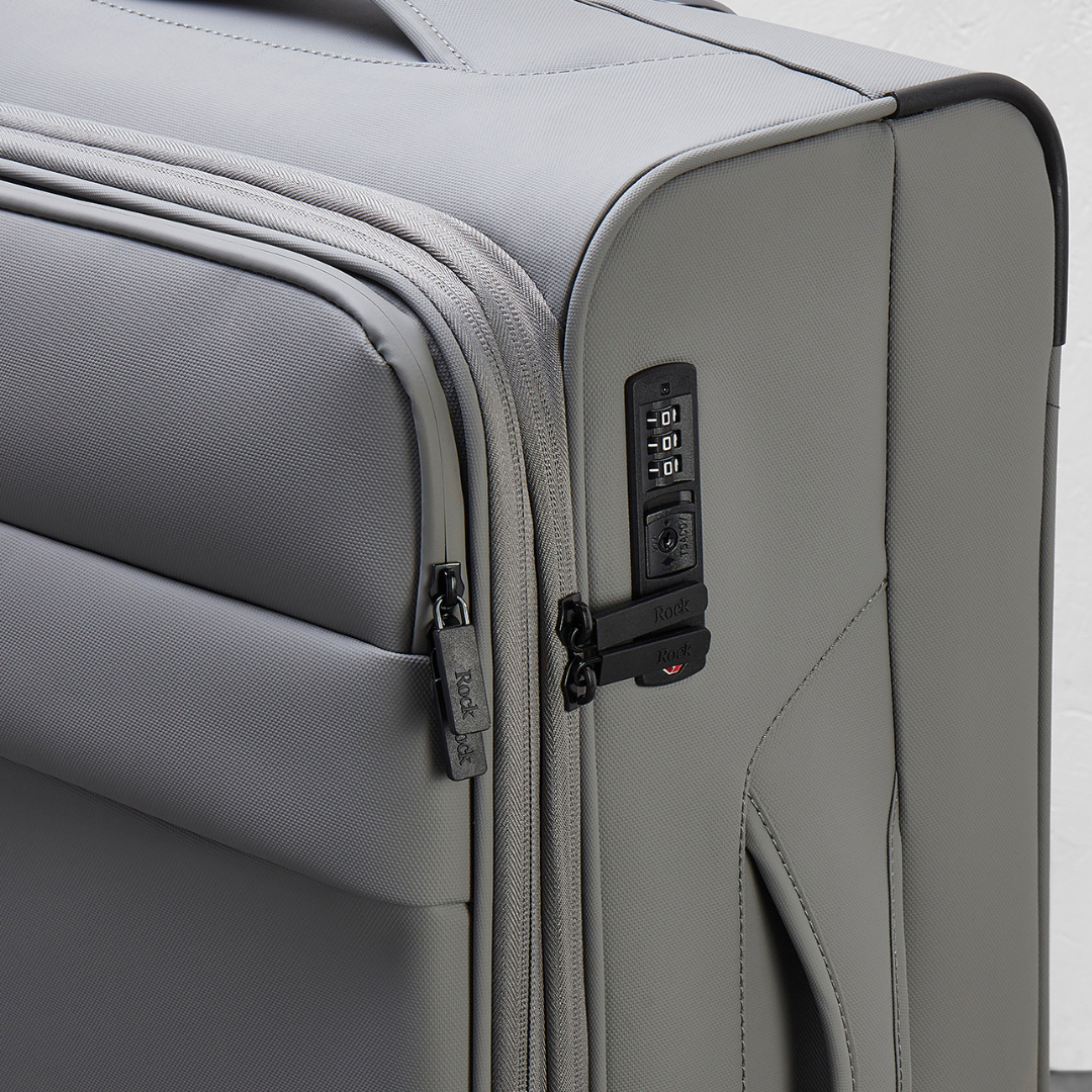 Harper Large Suitcase in Grey