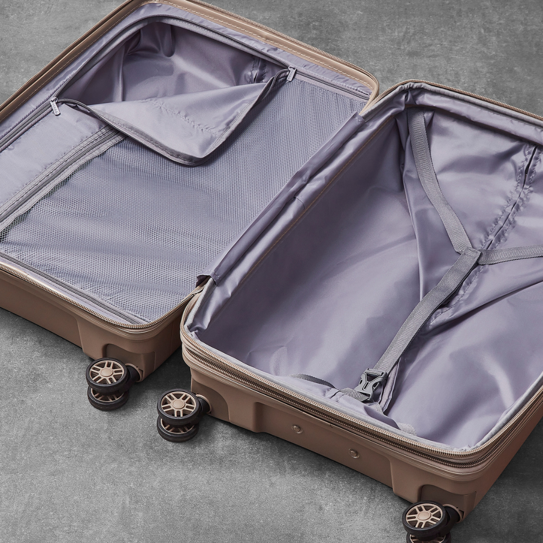 Palma Set of 3 Suitcases in Champagne