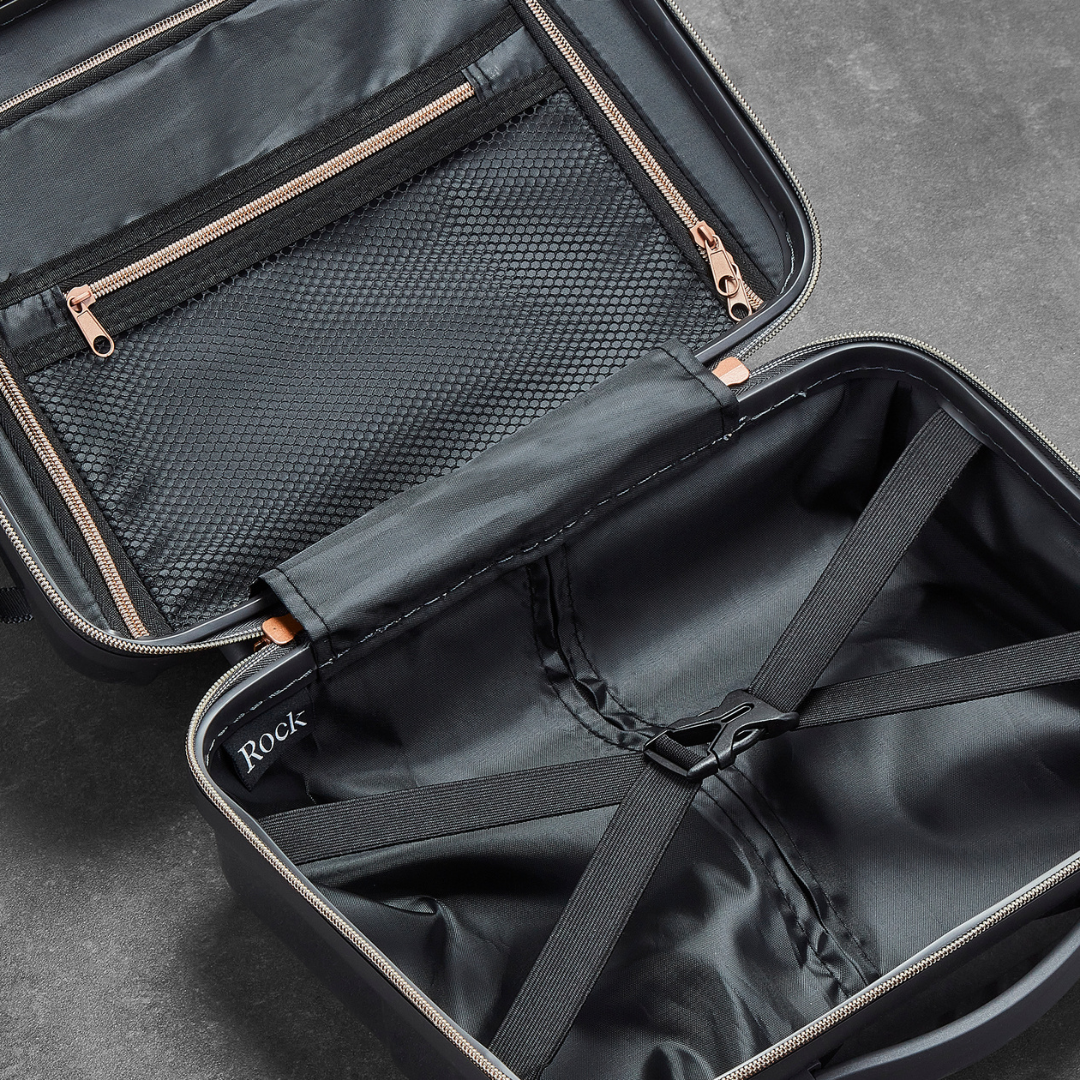 Selene Vanity Suitcase in Charcoal