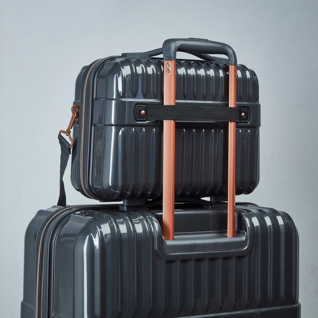Selene Vanity Suitcase in Charcoal