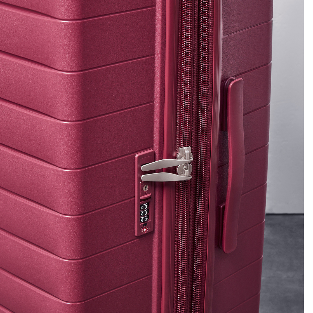 Palma Set of 3 Suitcases in Burgundy