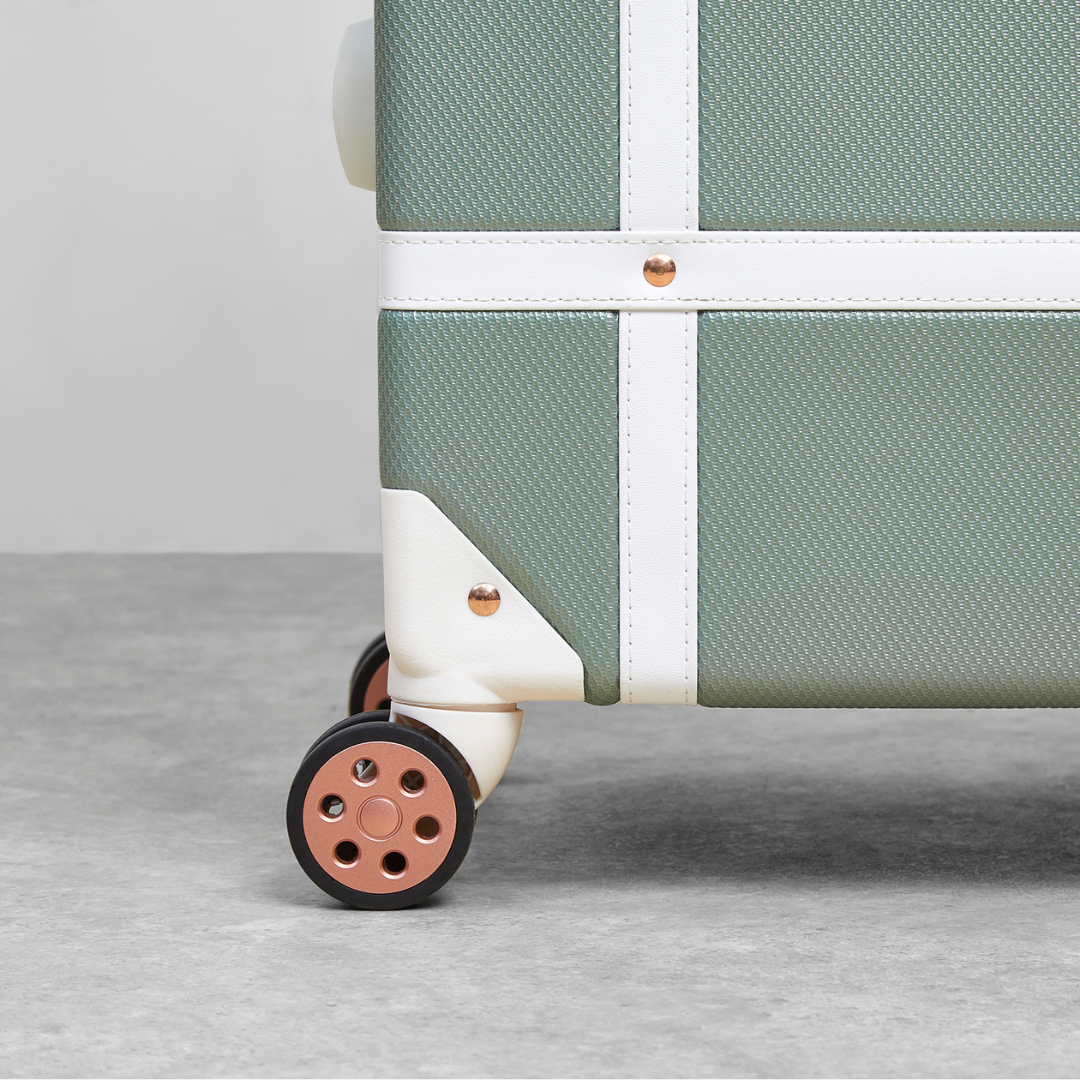 Vintage Small Suitcase in Sage Green