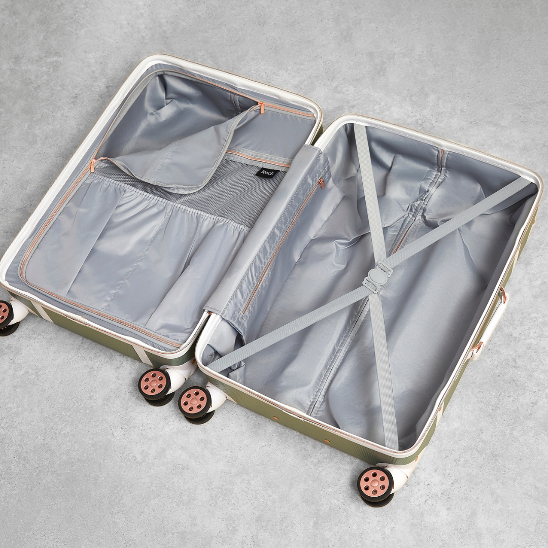 Vintage Small Suitcase in Sage Green
