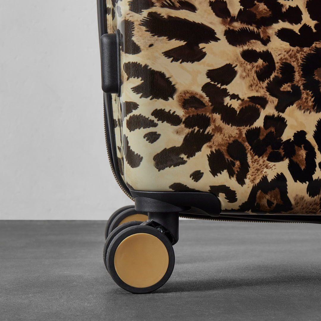 Savannah Medium Suitcase in Gold Leopard