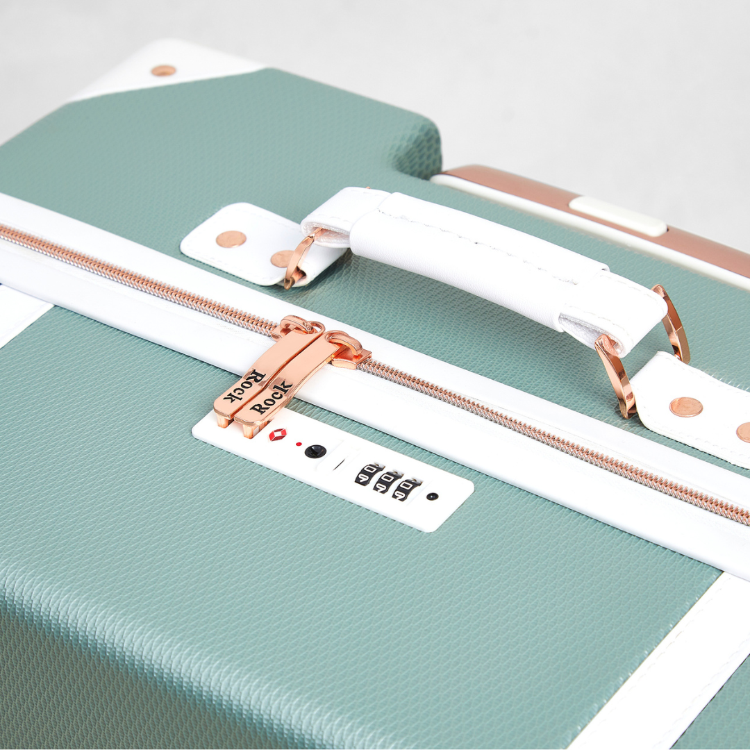 Vintage Small Suitcase in Sage Green