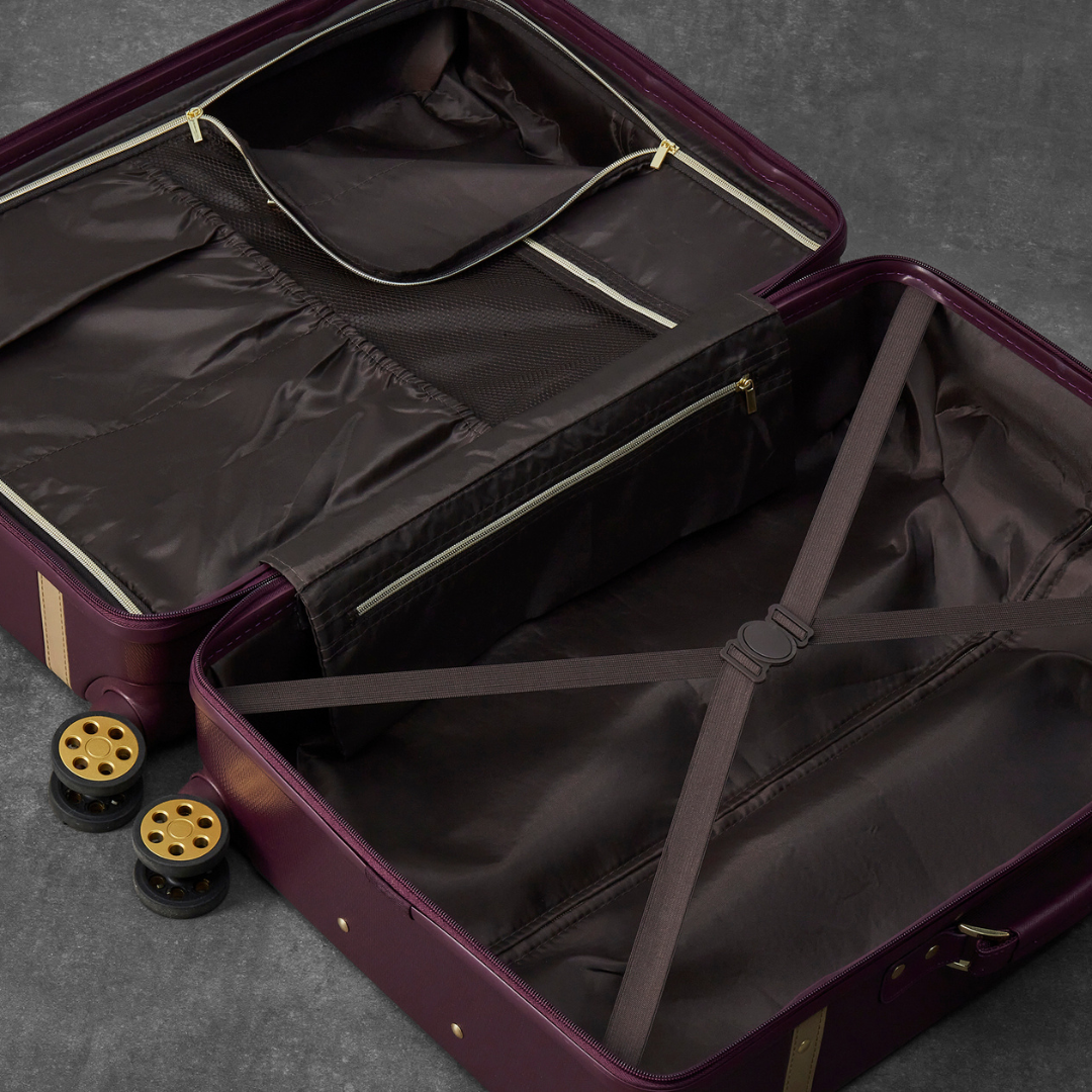 Vintage Large Suitcase in Fig