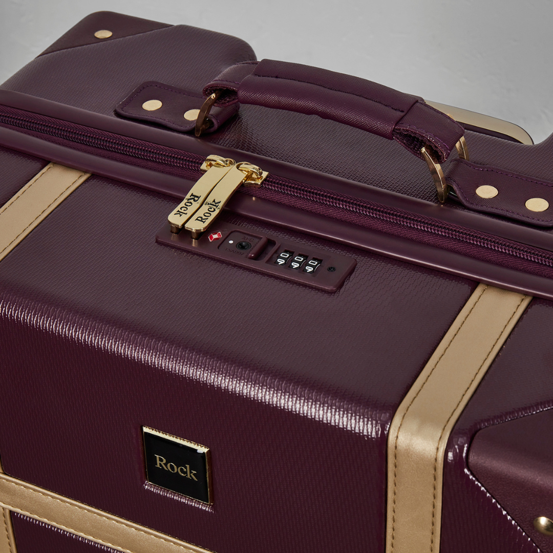 Vintage Large Suitcase in Fig