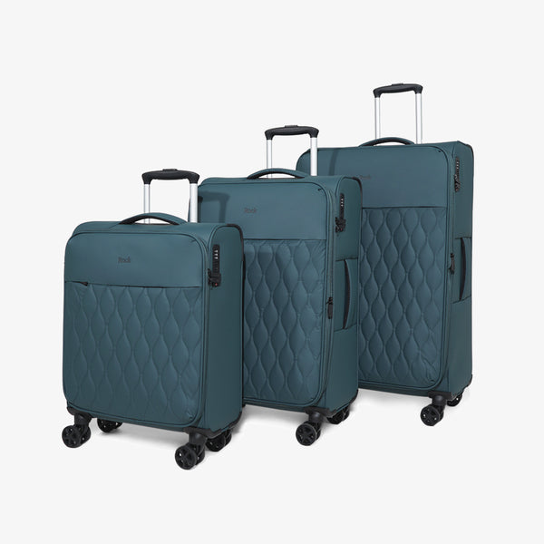 Ember Set of 3 Suitcases in Teal