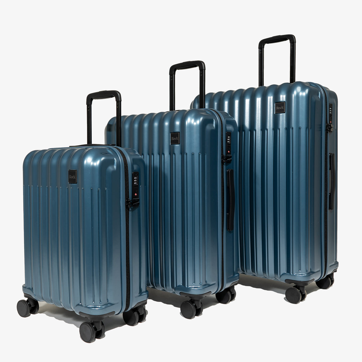 Luna Set of 3 Suitcases in Blue