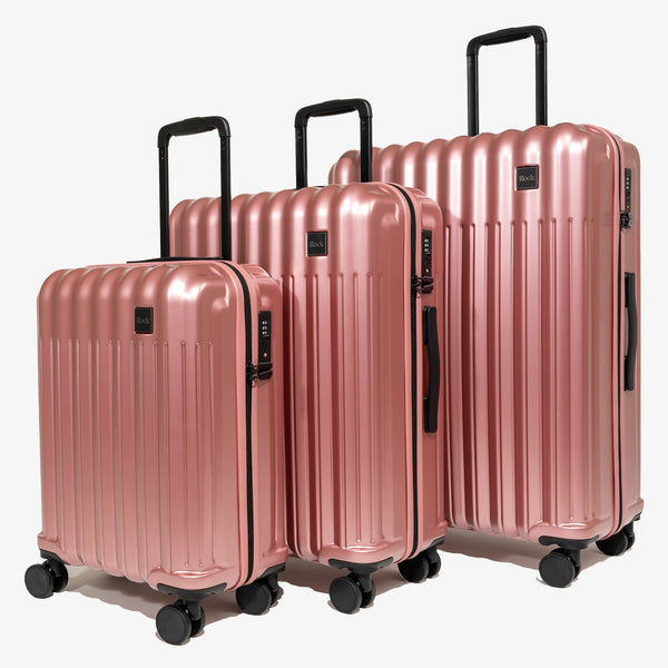 Luna Set of 3 Suitcases in Pink