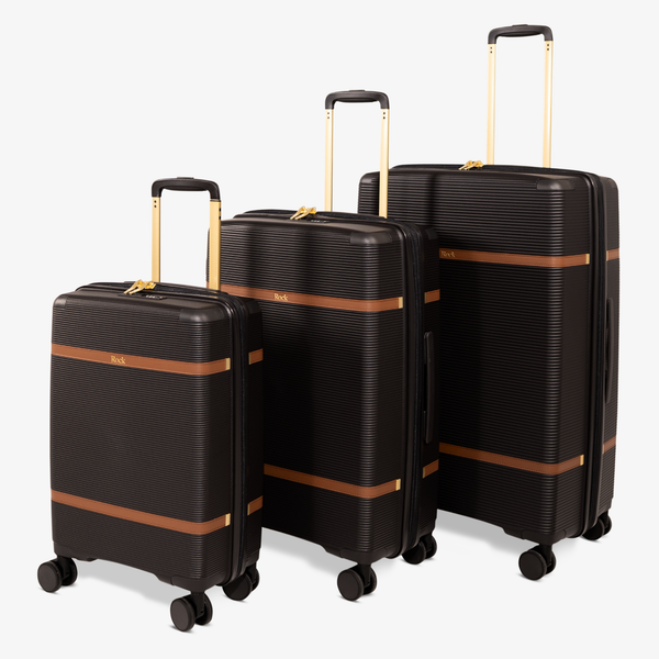 Medina Set of 3 Suitcases in Black Pepper
