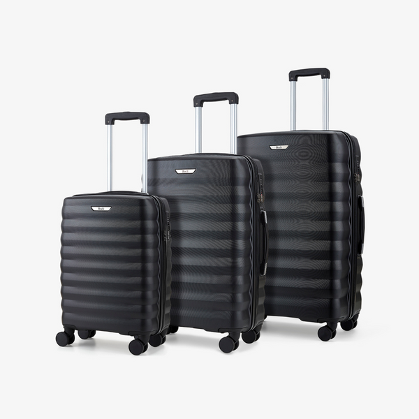 Berlin Set of 3 Suitcases in Black