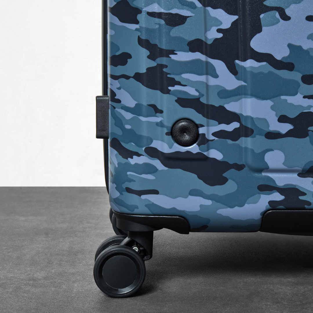 Alpine Small Suitcase in Blue Camoflage