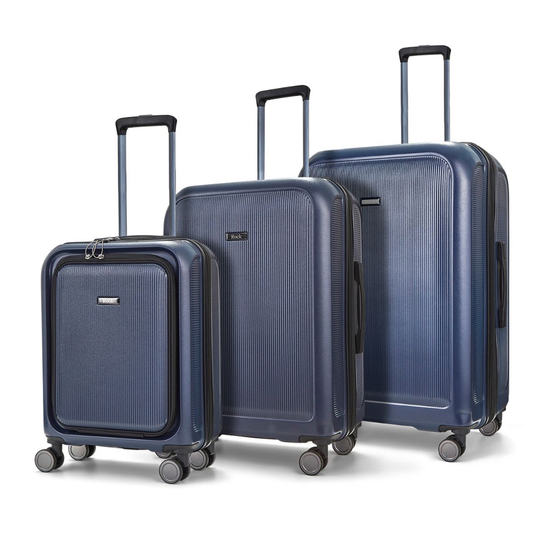 Austin Set of 3 Suitcases in Navy