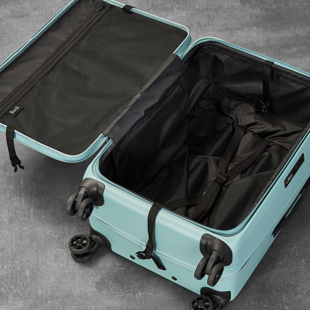 Eden Large Suitcase in Seafoam Blue