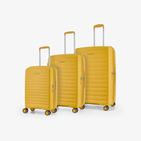 Palma Set of 3 Suitcases in Yellow