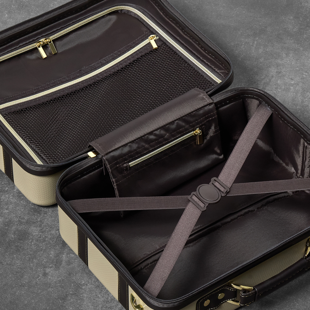 Vintage Vanity Suitcase in Gold