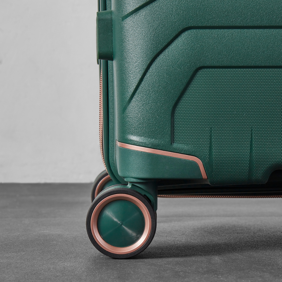 Astrid Medium Suitcase in Dark Green