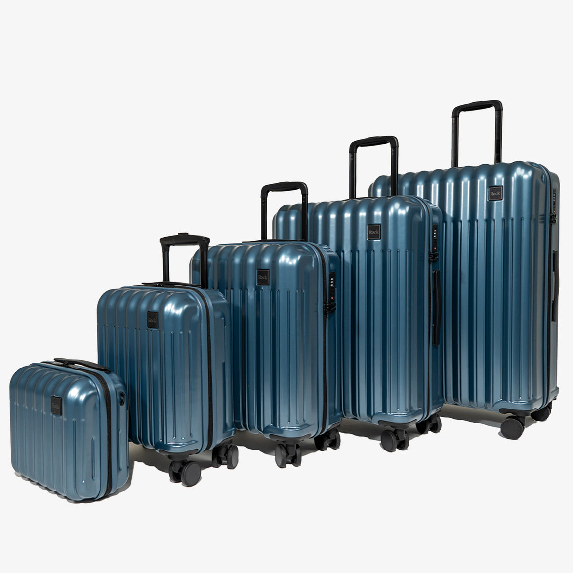 Luna Set of 5 Suitcases in Blue