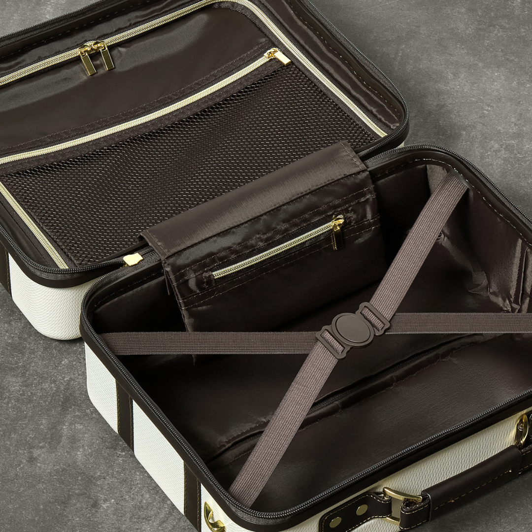 Vintage Vanity Suitcase in Cream