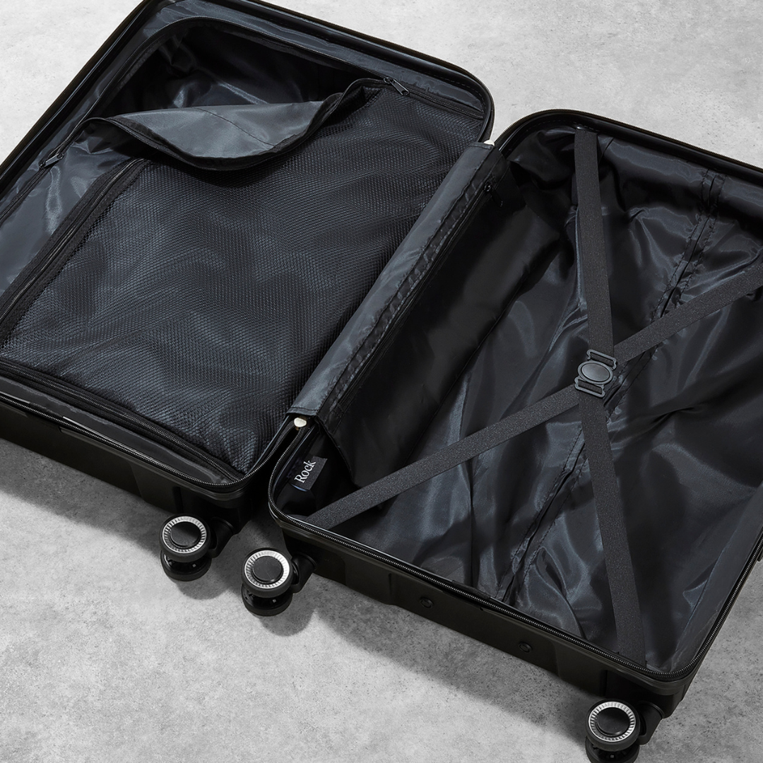 Hudson Large Suitcase in Black
