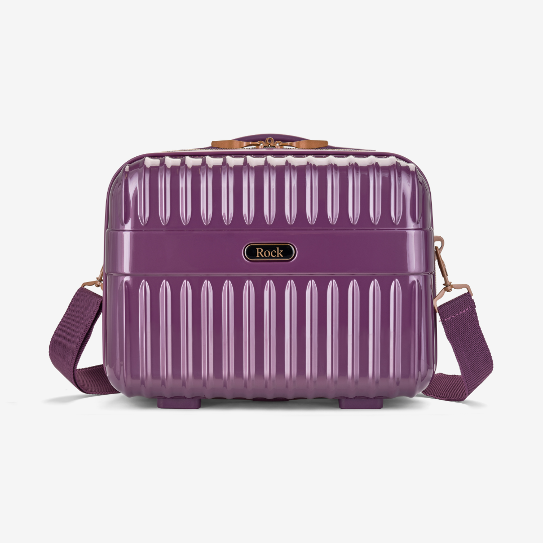 Selene Vanity Suitcase | Purple | Rock Luggage