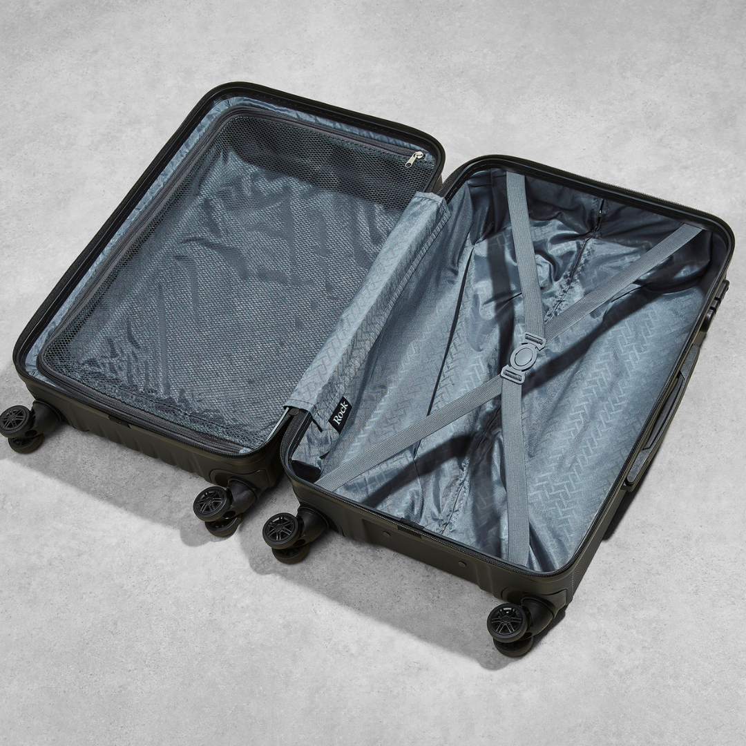 Santiago Set of 3 Suitcases in Black