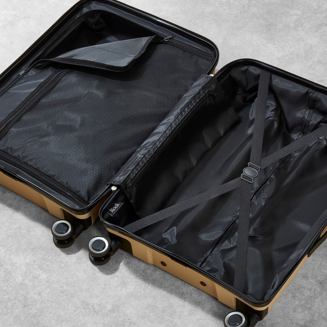 Hudson Small Suitcase in Champagne