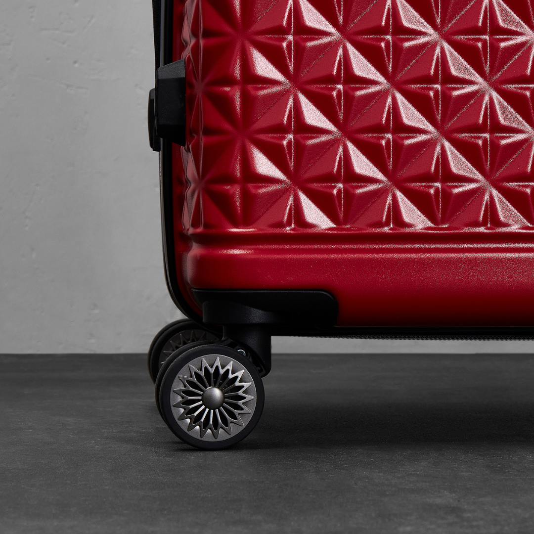 Maya Set of 3 Suitcases in Red