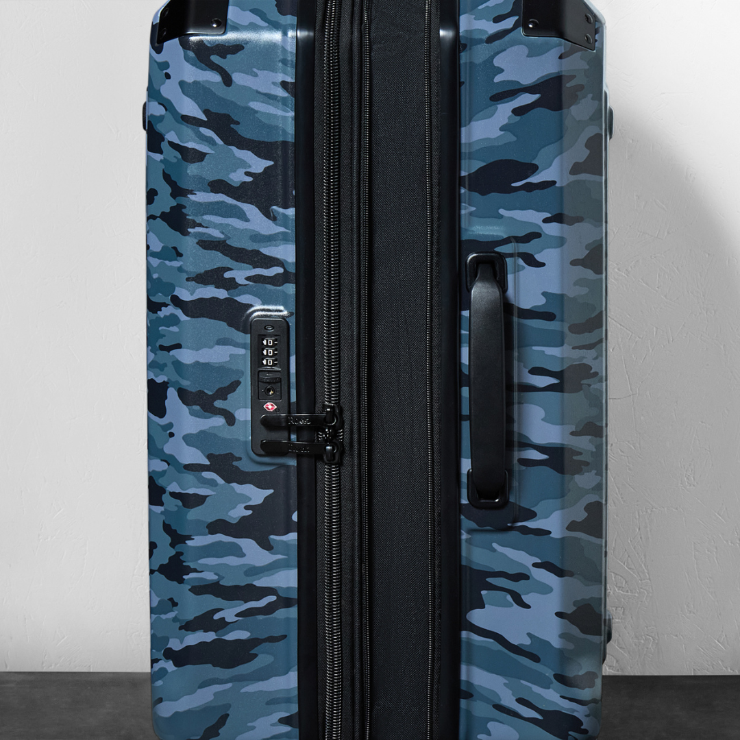 Alpine Medium Suitcase in Blue Camouflage