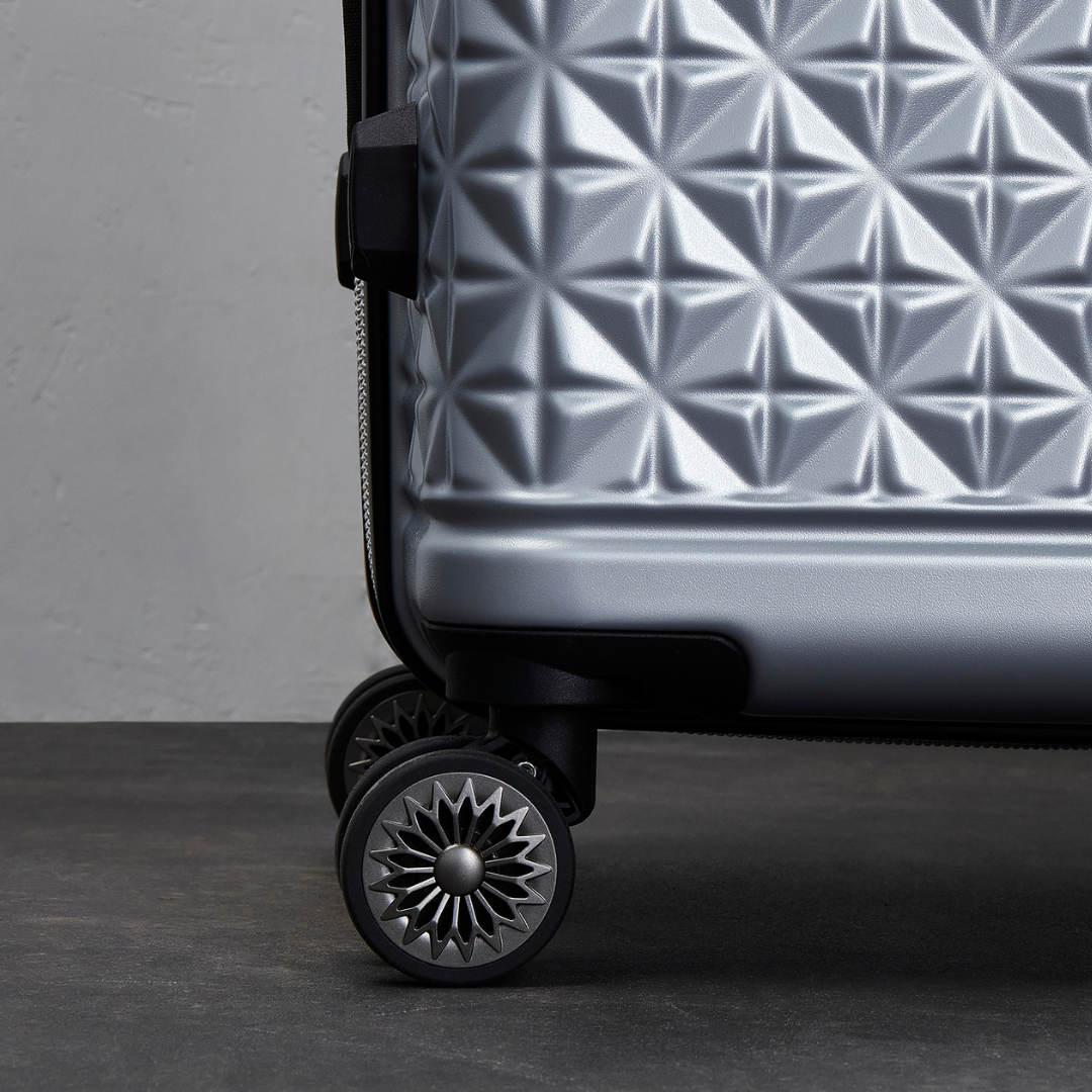 Maya Set of 3 Suitcases in Silver