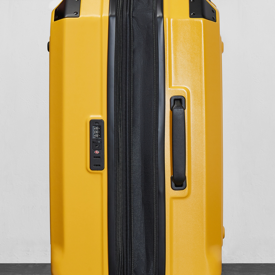 Alpine Medium Suitcase in Yellow