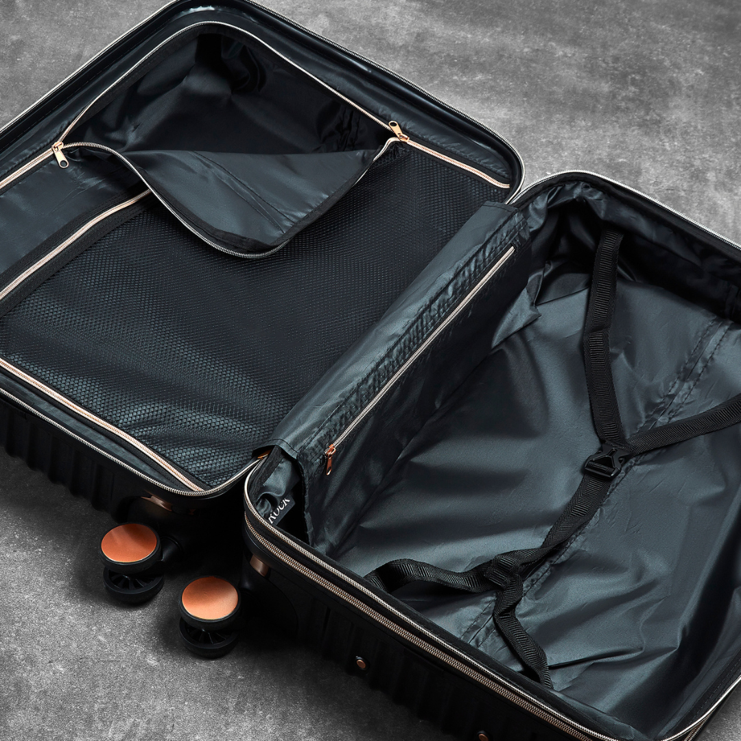 Selene Set of 4 Suitcases in Black