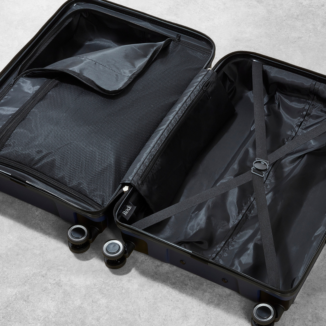 Hudson Large Suitcase in Navy