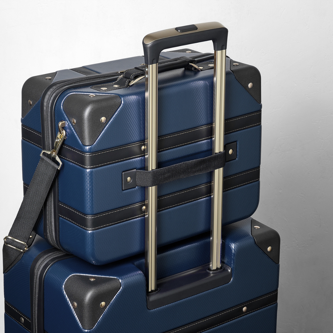 Vintage Vanity Suitcase in Navy