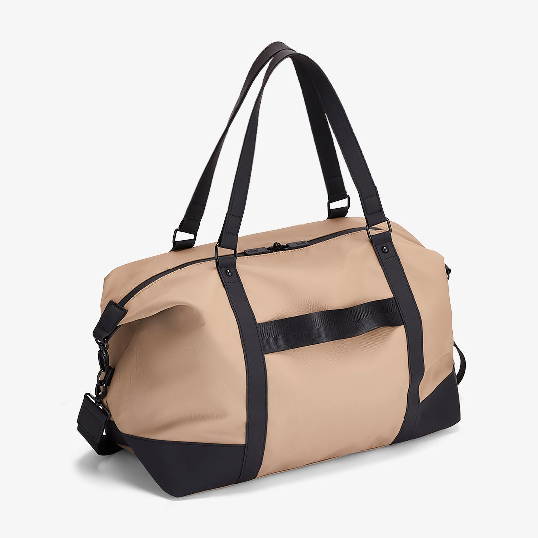 Harper Medium Holdall In Beige