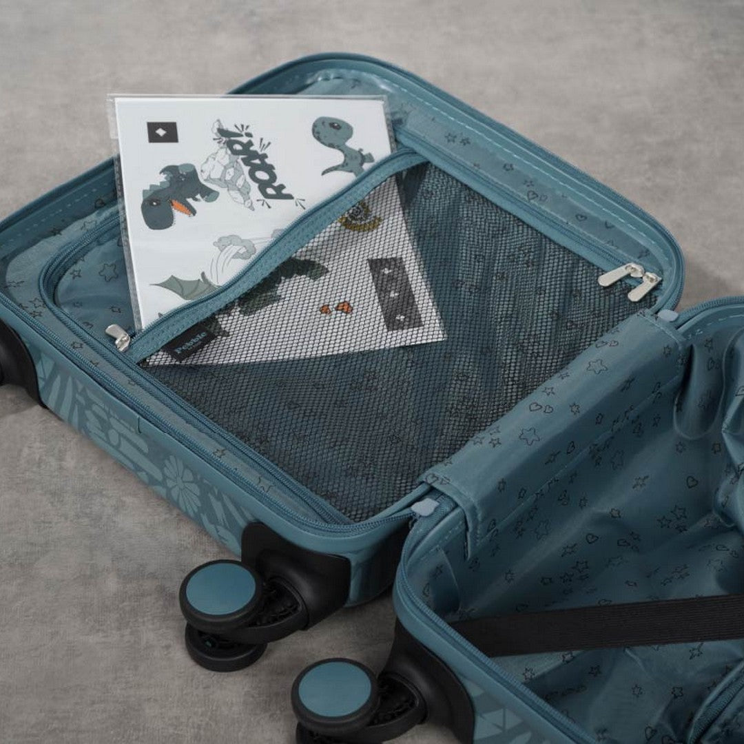 Pebble Kids Underseat Suitcase in Dino