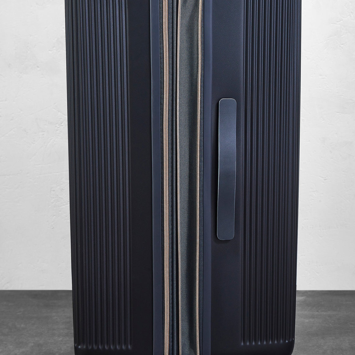 Aria Set of 3 Suitcases in Charcoal + Rose Gold