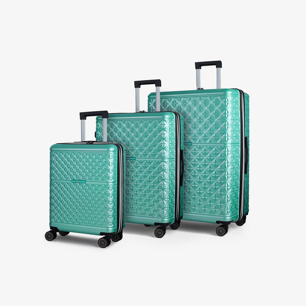 Maya Set of 3 Suitcases in Turquoise