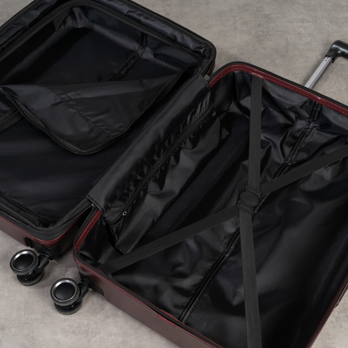 Legacy Set of 3 Suitcases in Burgundy
