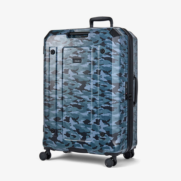 Alpine Large Suitcase in Blue Camouflage