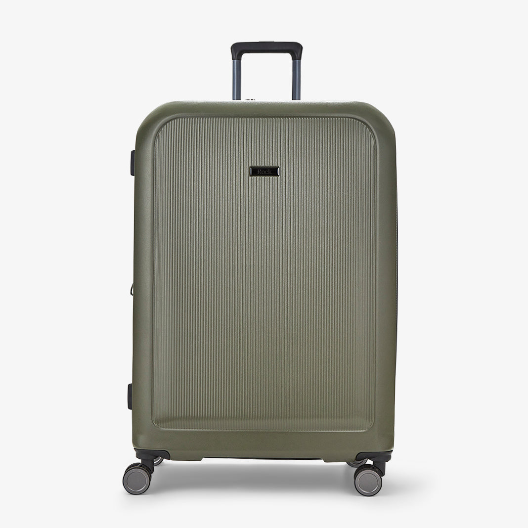Austin Large Suitcase in Olive Green