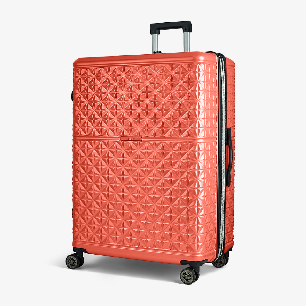 Maya Set of 3 Suitcases in Coral