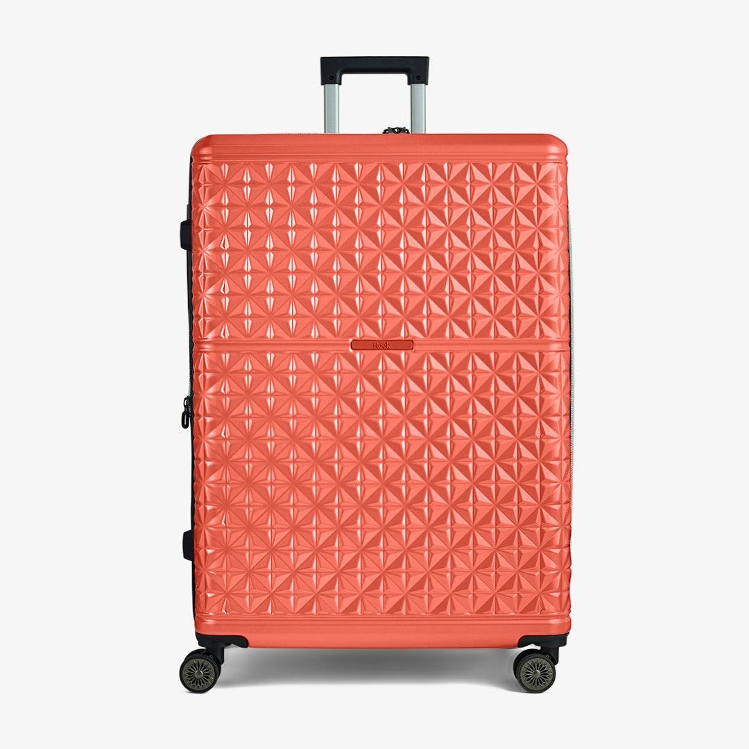 Maya Set of 3 Suitcases in Coral