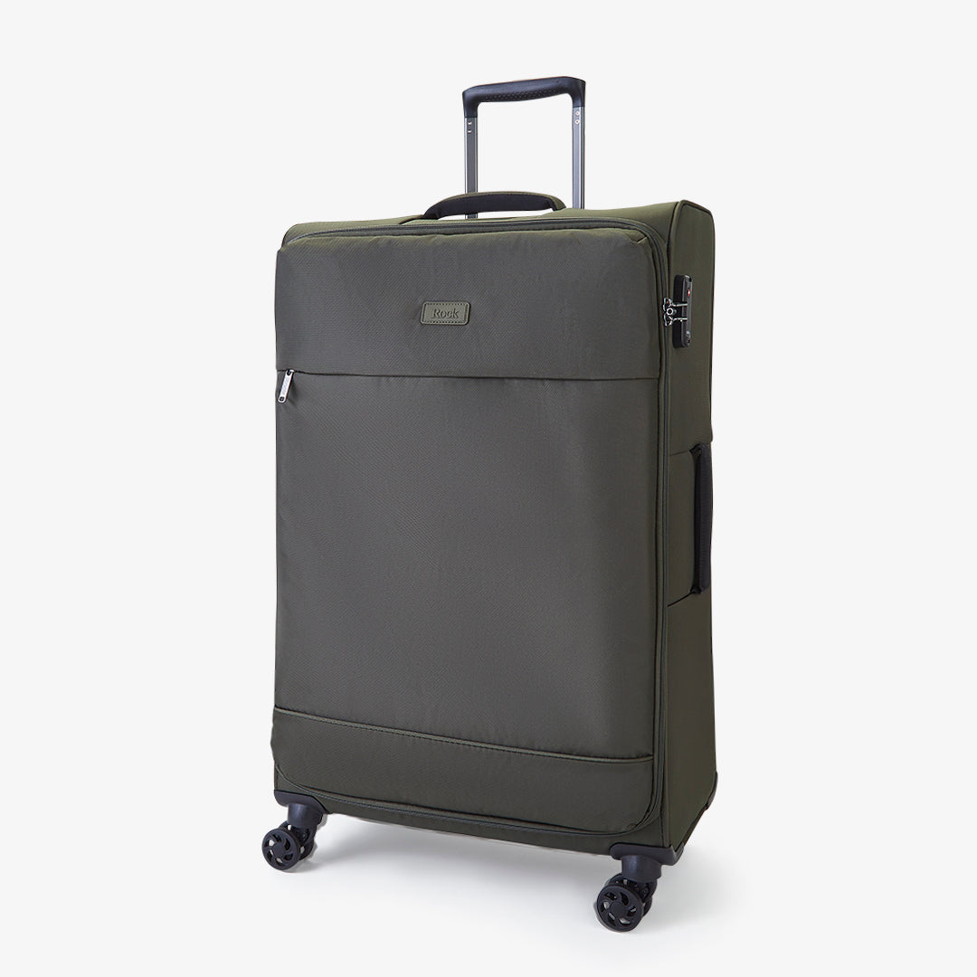 Paris Large Suitcase in Olive Green