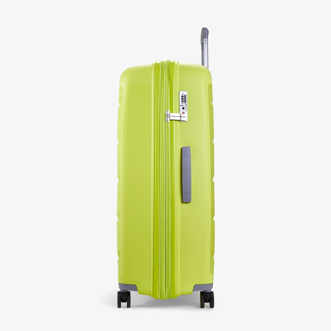 Tulum Set of 3 Suitcases in Lime Green