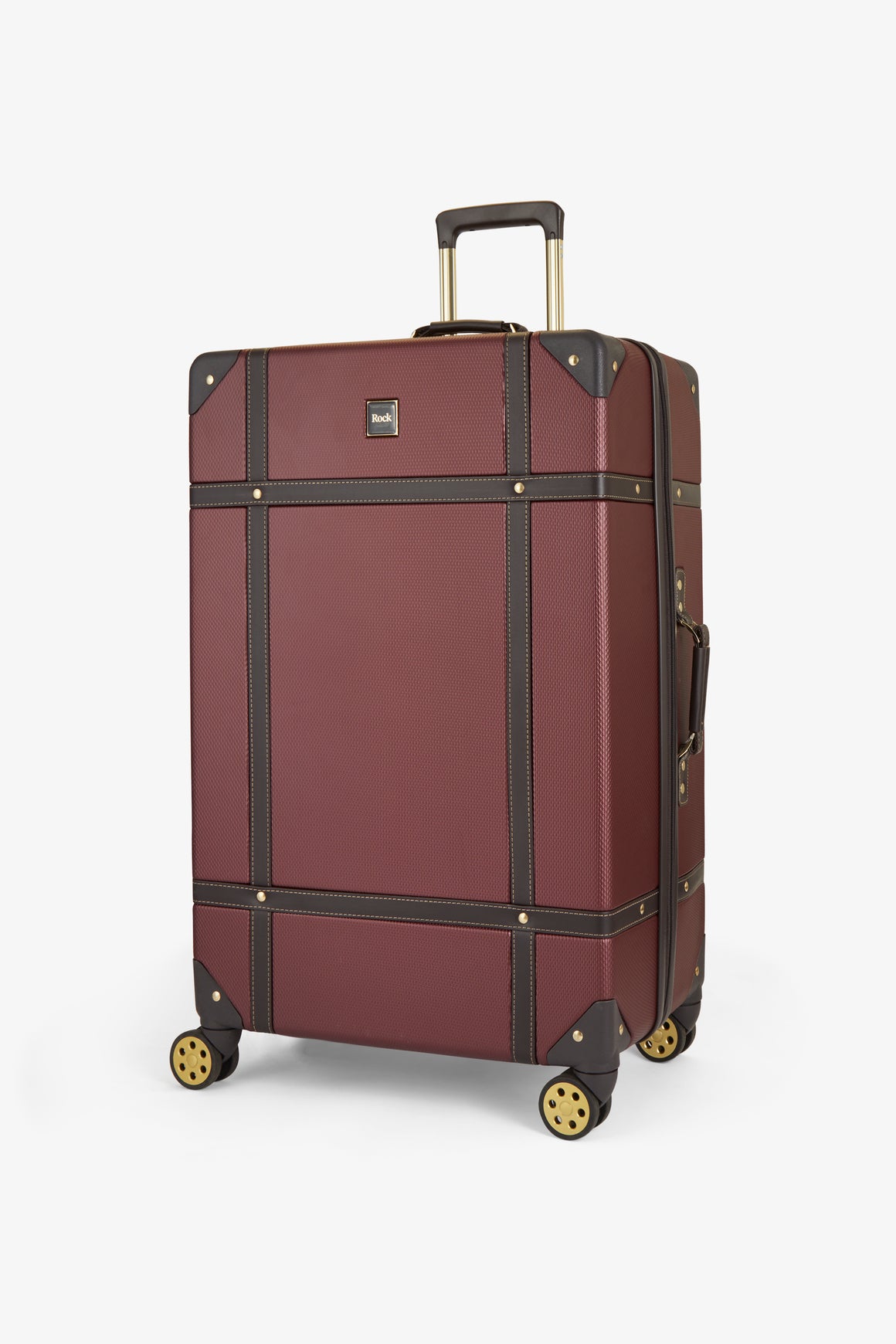 Vintage Set of 4 Suitcases in Burgundy