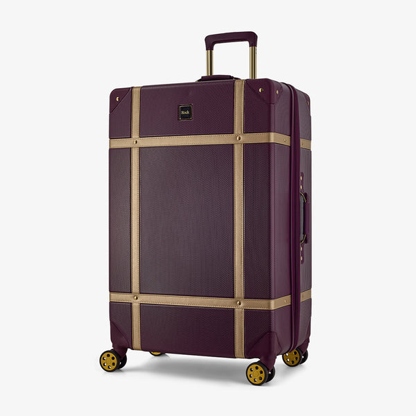 Vintage Large Suitcase in Fig