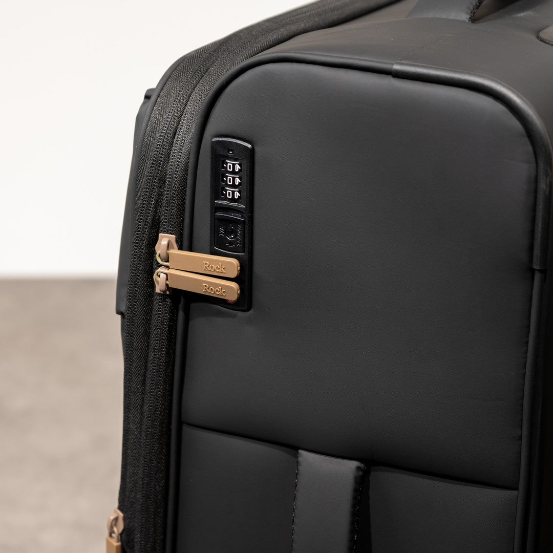 Ember Small Plus Suitcase in Black